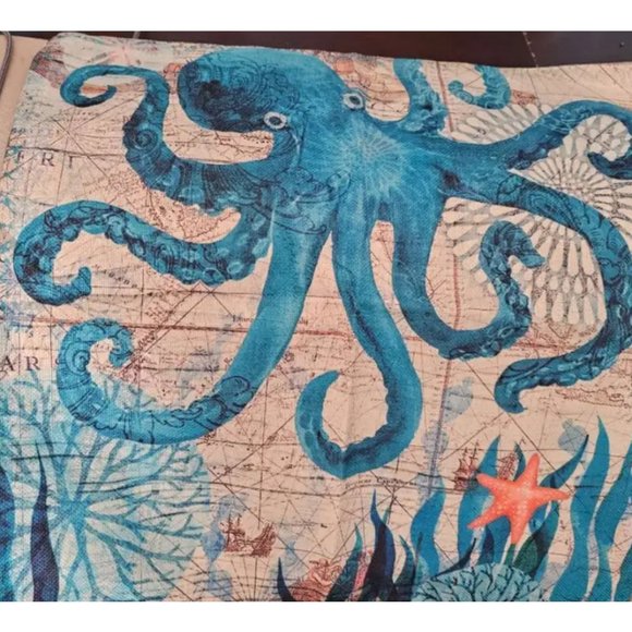 Decorative Throw Pillow Cover Case Beach Decor Nautical Coastal Cottage Accent - Picture 9 of 10